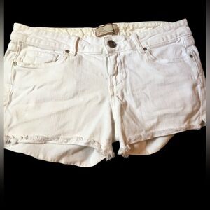 Paige sz 28 white Distressed Jean Shorts